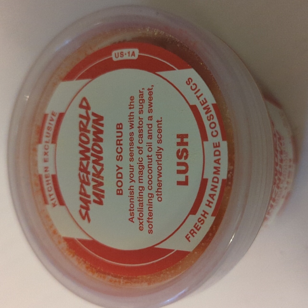 Lush kitchen exclusive super world unknown body scrub